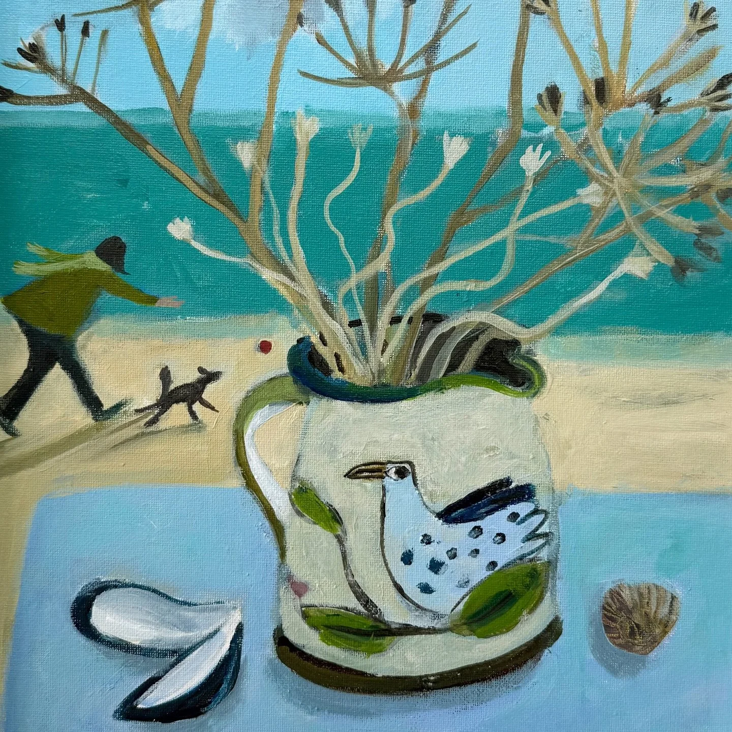 Louise Waugh is a painter and printmaker whose still lifes and landscapes have been exhibited across the UK and internationally. Her work blends observation and imagination, exploring shape, movement, and atmosphere, often inspired by wild places, th