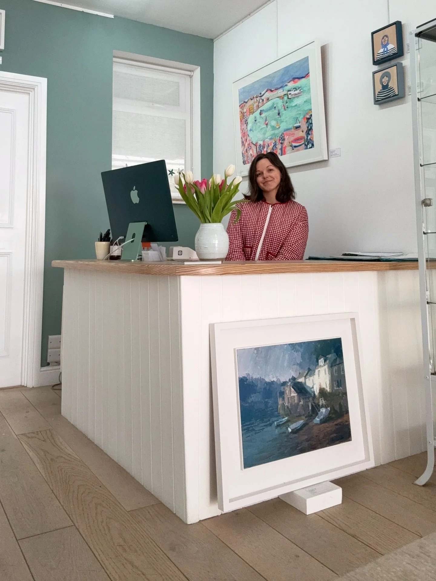 Showing you around the gallery&rsquo;s fresh, post-Easter rehang: Phase 2 😀

Hello!

It&rsquo;s been a day of details, curating displays that bring the 2D works into the space by picking out colours in the paintings and echoing them through beautifu