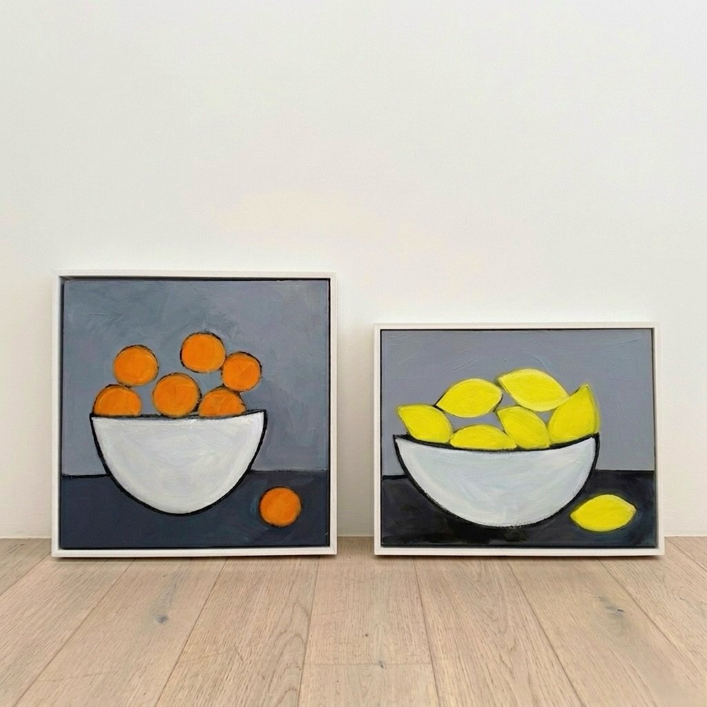 There&rsquo;s been a theme this week with these fruity beauties finding new homes 🍋🍊 

Paintings by:
Iona Sanders 
C&eacute;line Gilart 

If there&rsquo;s anything that catches your eye on our website, we offer worldwide shipping and payment plans.