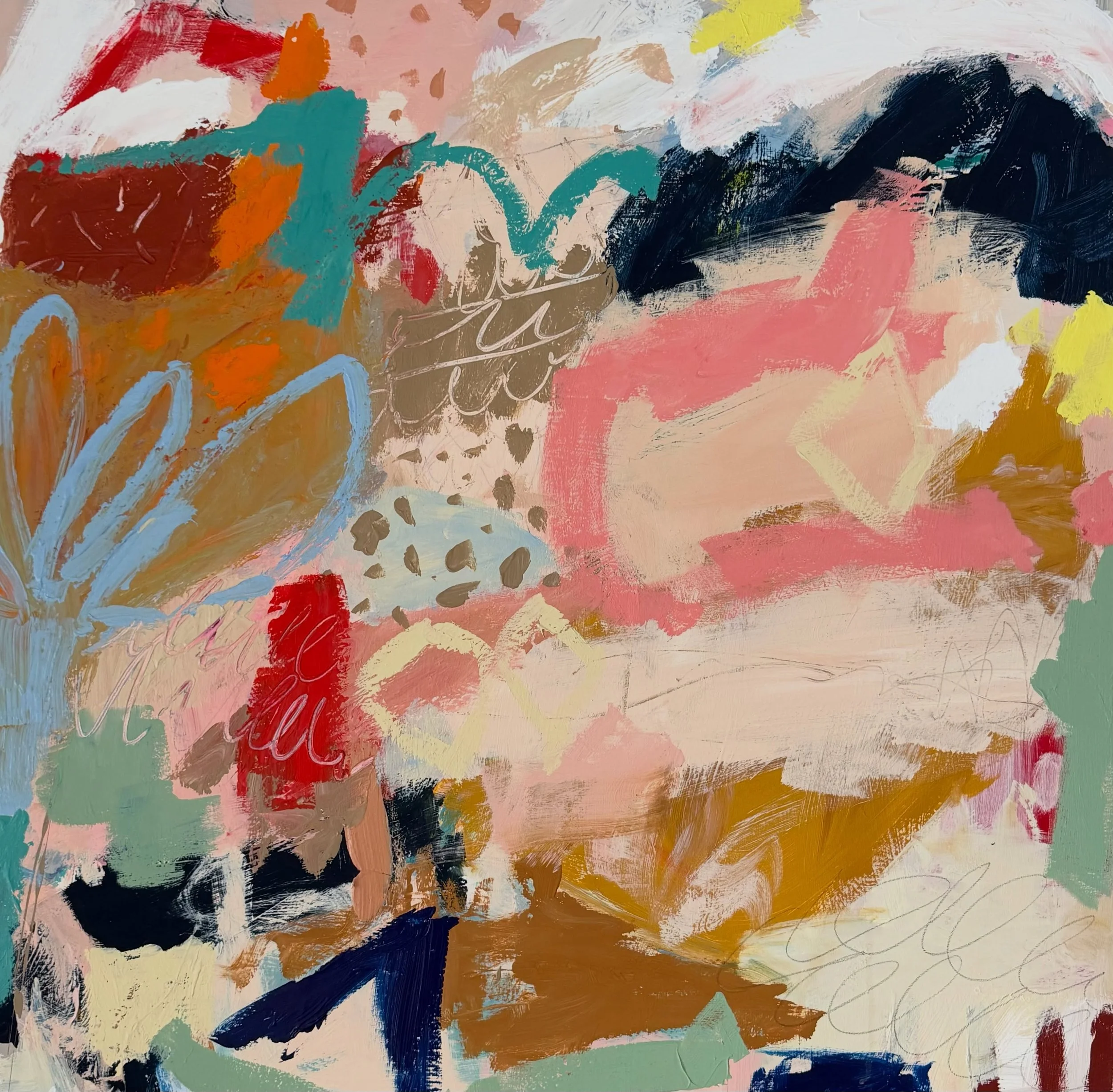 A new collection by Diane Whalley

Diane Whalley is a self-taught contemporary artist based in Cornwall. Painting intuitively from personal reflections and imagination, she uses playful gestures, expressive marks and vibrant colour to create layered 