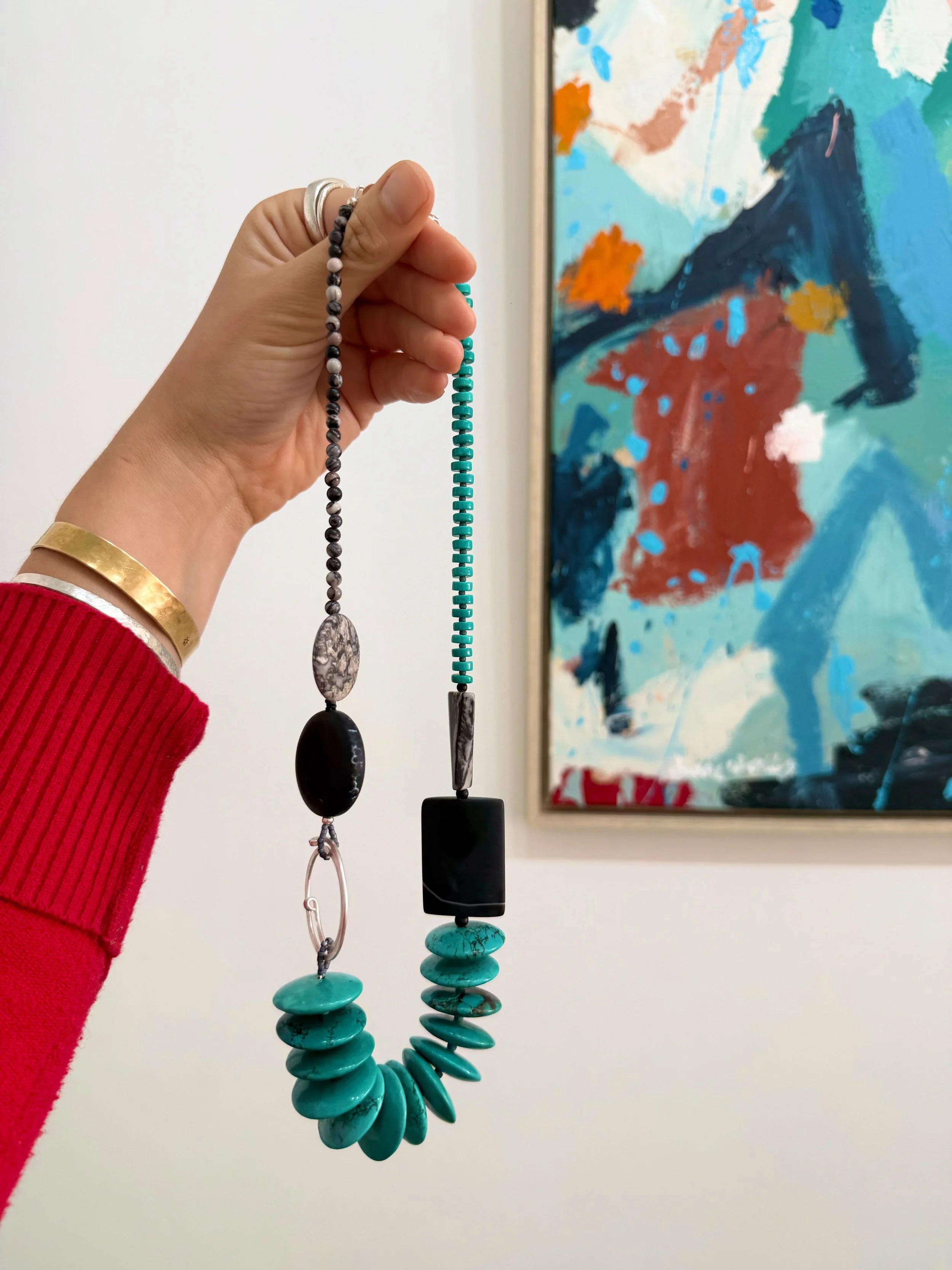 We have had some wonderful jewellery deliveries today! Including the most beautiful statement pieces by Melissa James

Currently showing mixed artists while we are in between shows! 

We have plenty of prints available, pictured here are Originals an