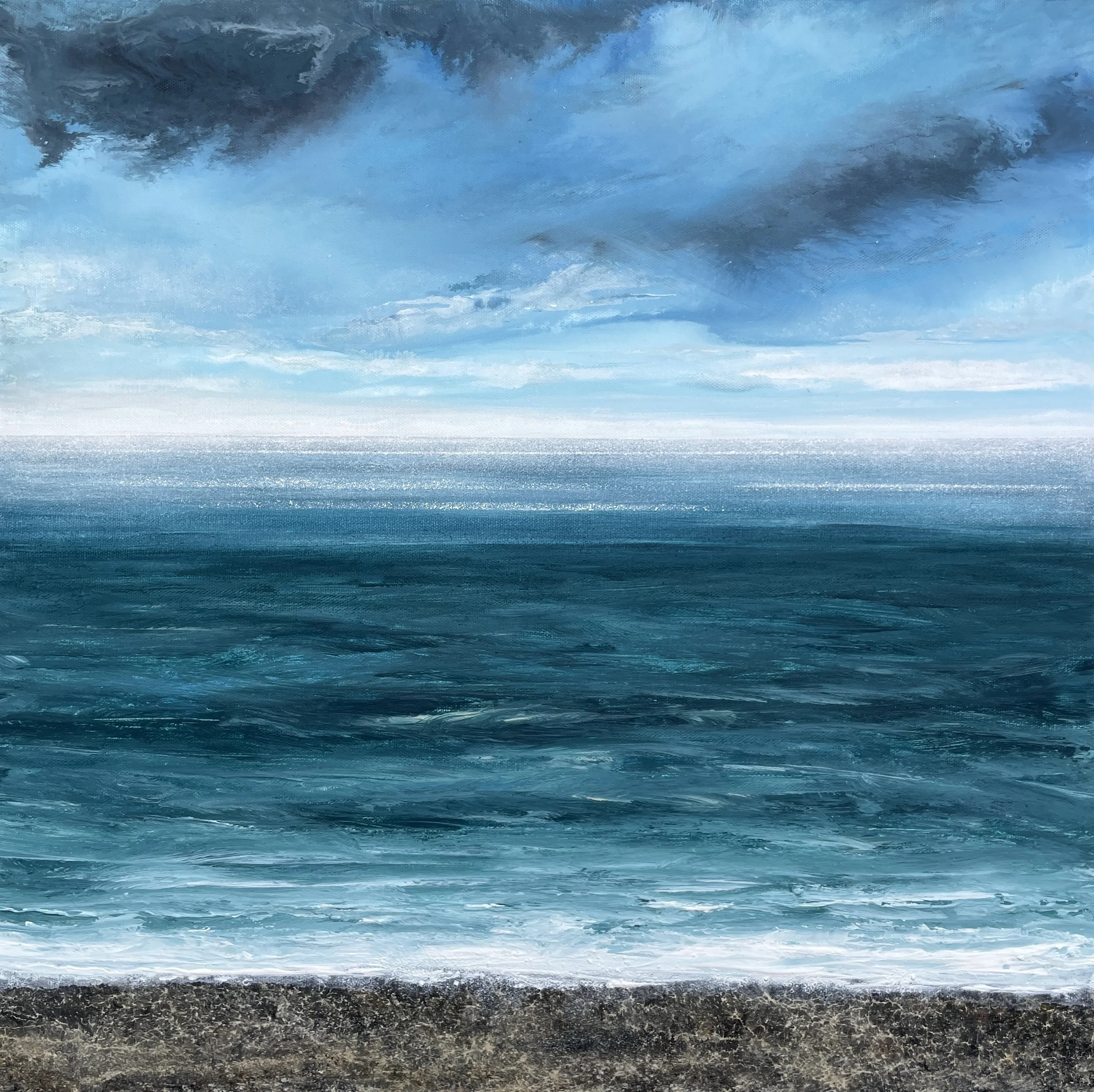 Cold Breeze While I Kiss Her Goodbye 51x51cm Acrylic on Canvas .jpg