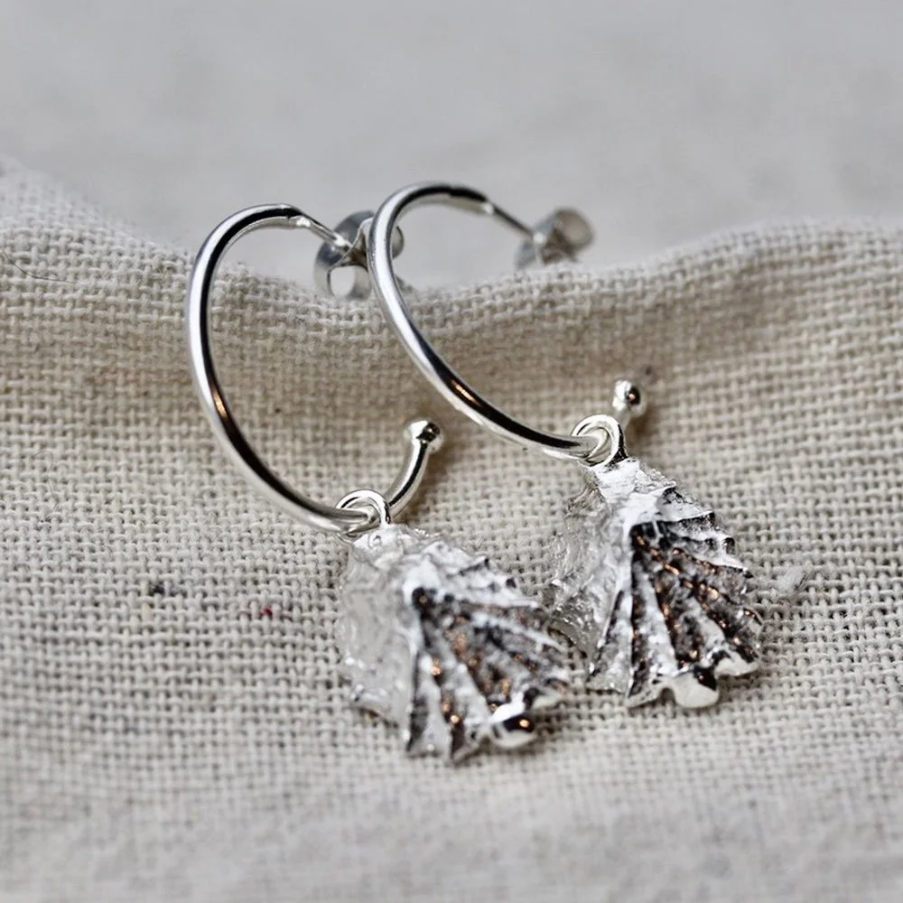 925 Limpet Midi Stud Hoops