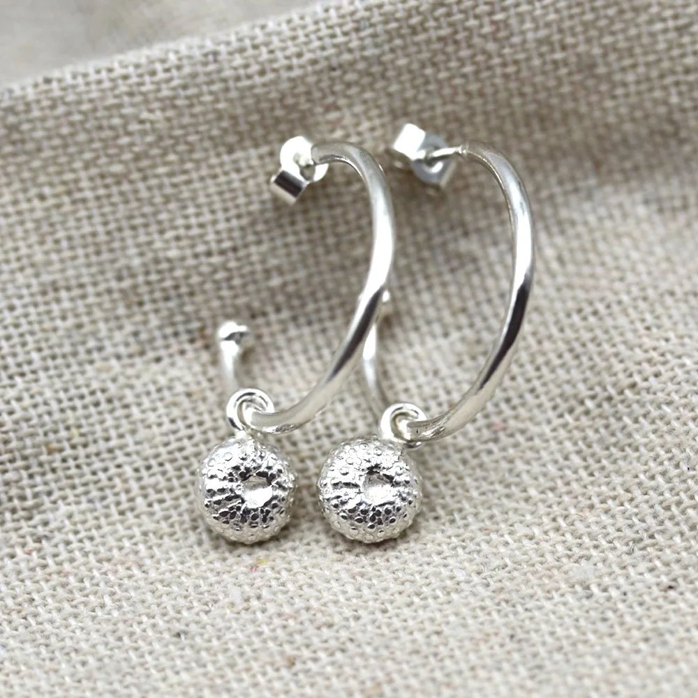 925 Urchin Midi Stud Hoops