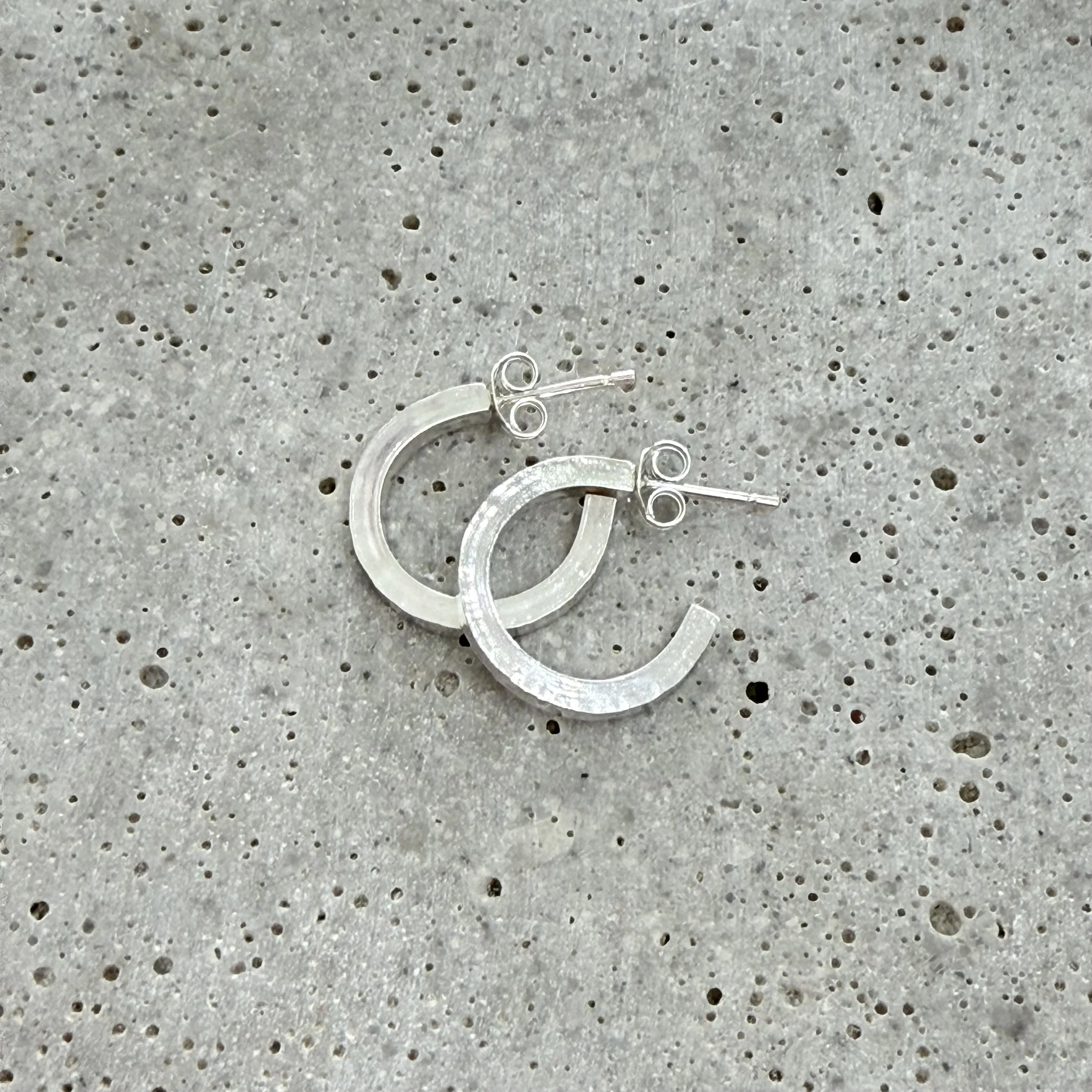Silver Huggie Lois Hoops