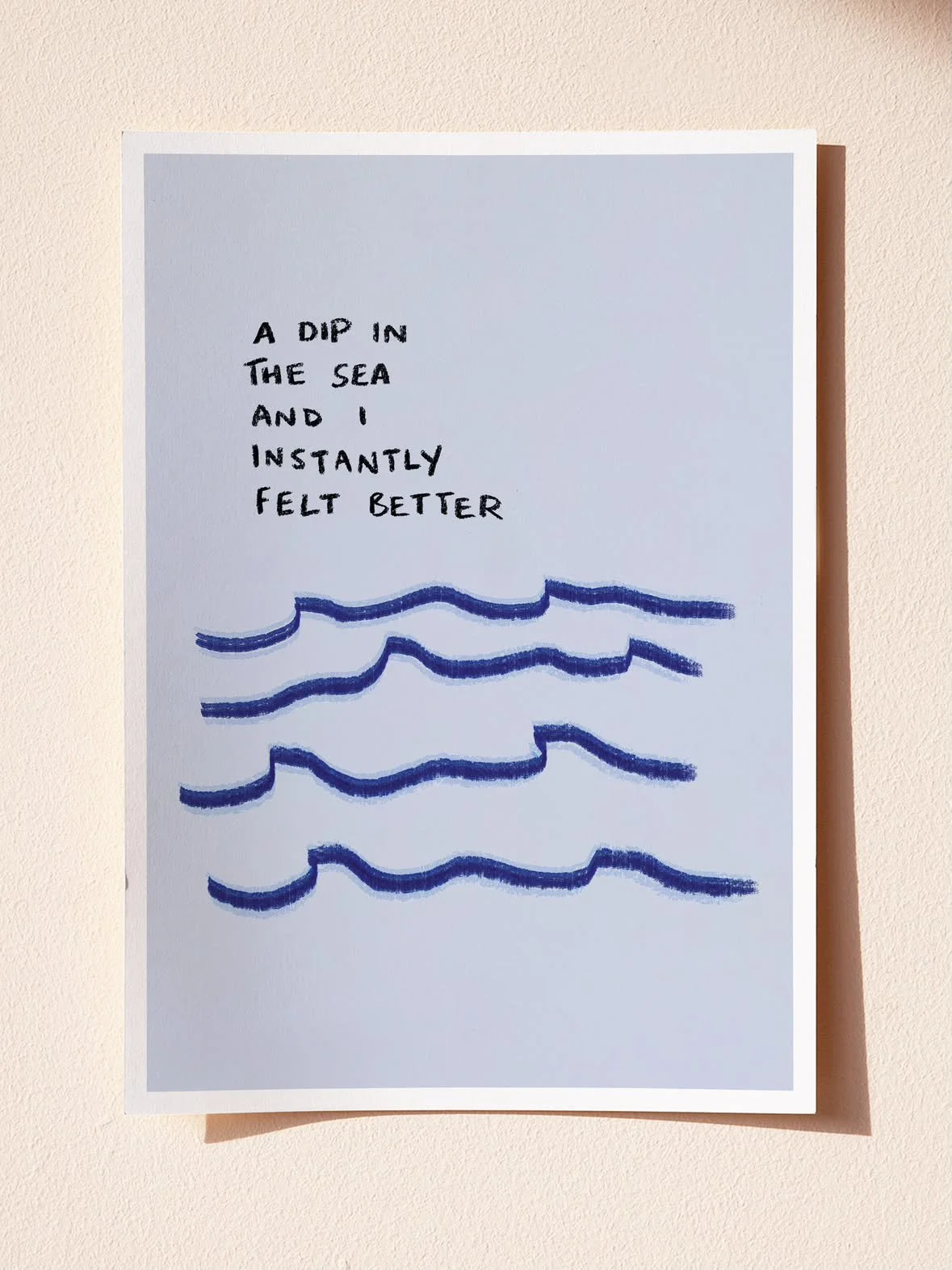 A Dip in the Sea - A4 Print