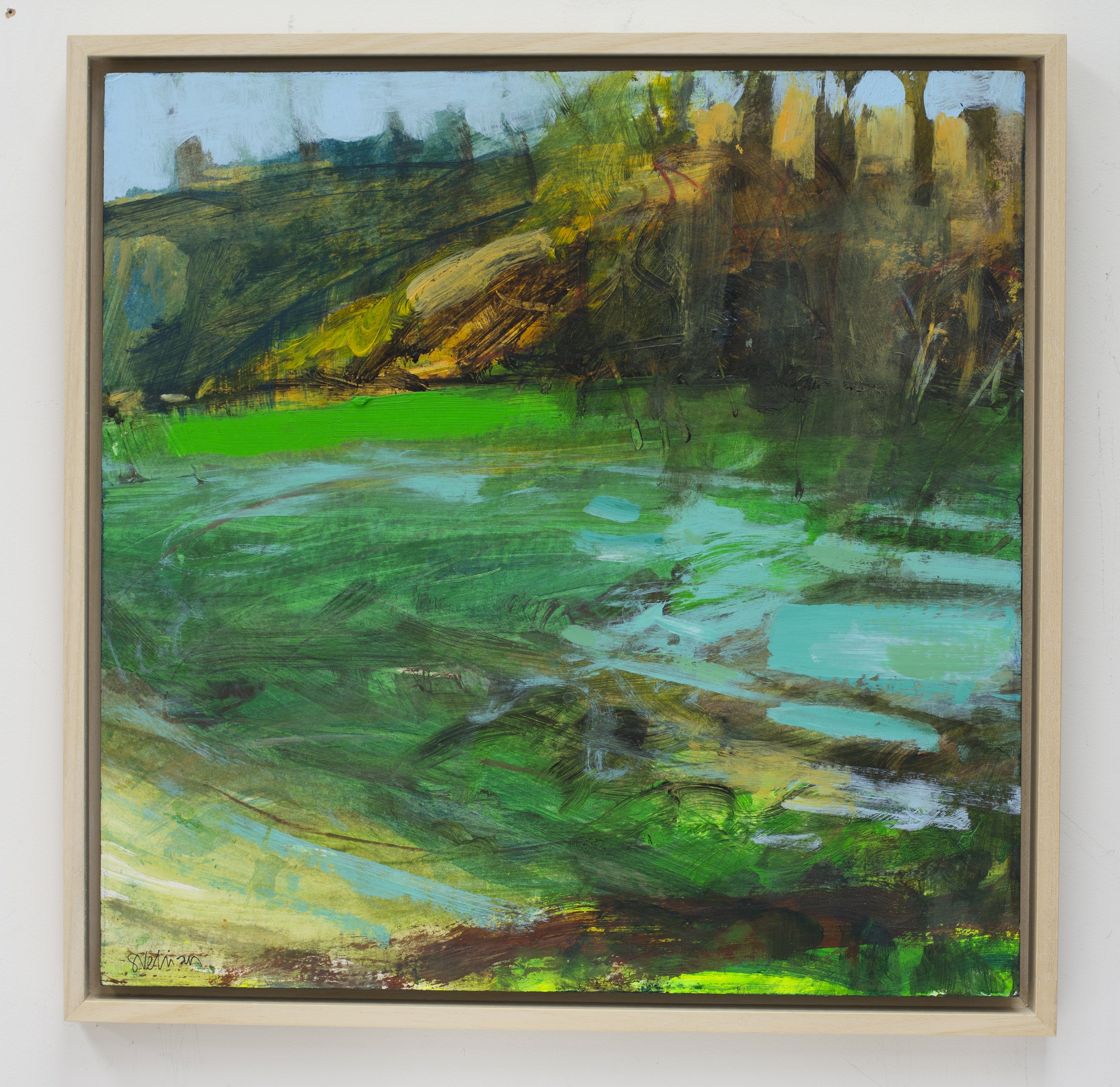 Neon shore the river delivers framed.jpg