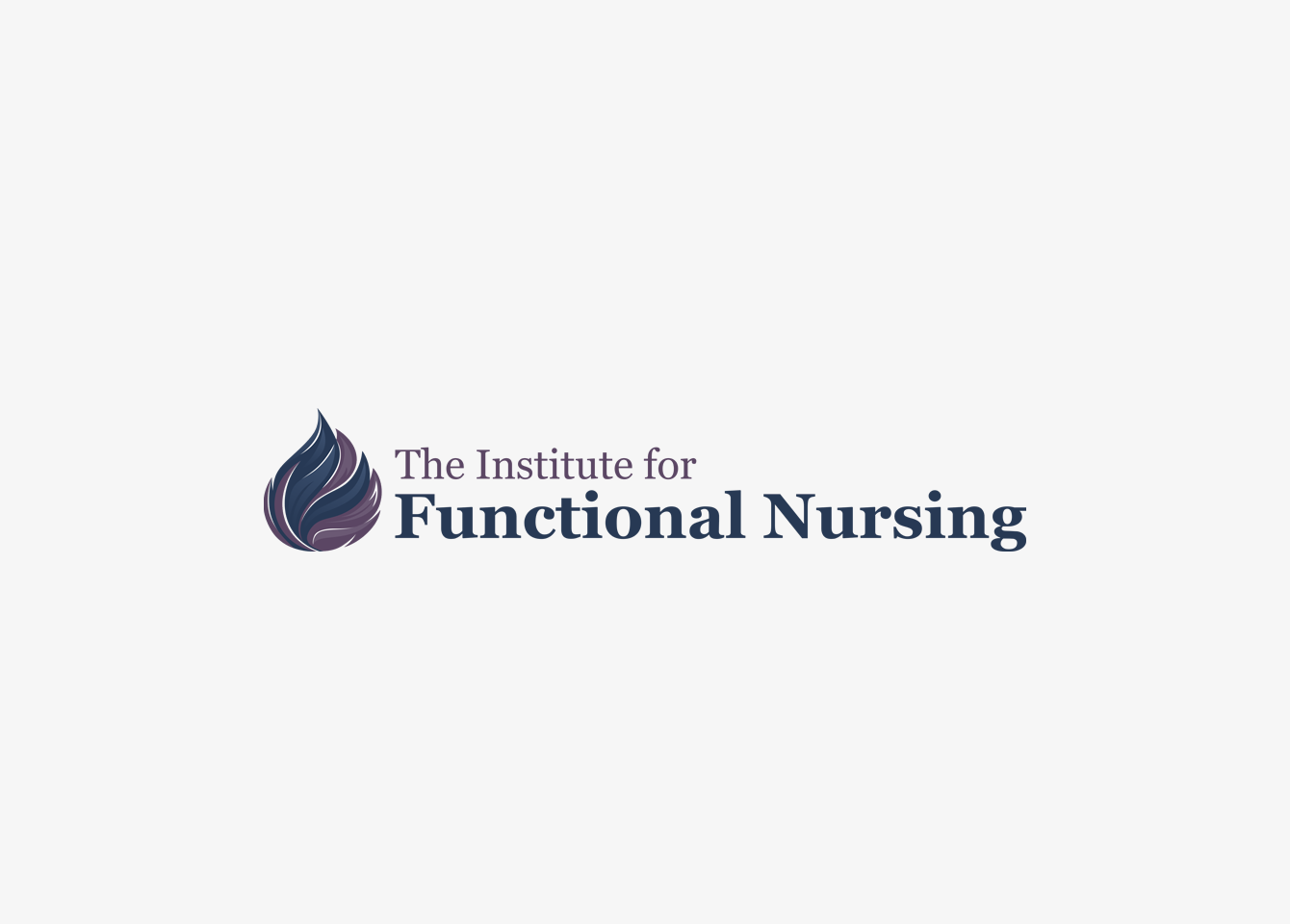 Logo of The Institute for Functional Nursing with a stylized purple flame icon and the organization’s name.