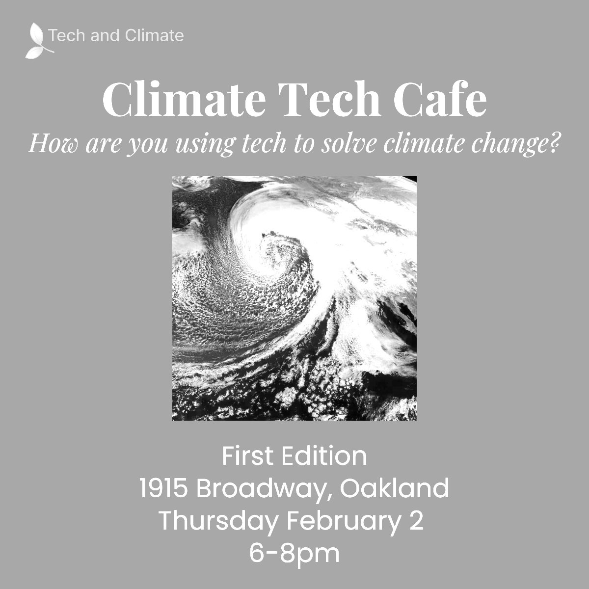 Oakland Climate Tech Cafe