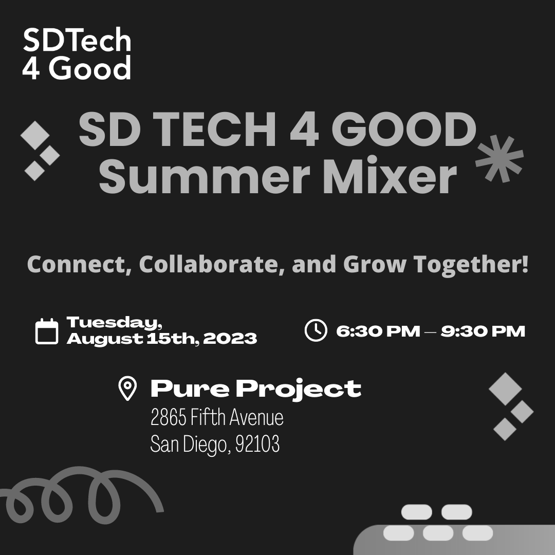 San Diego Tech 4 Good: Summer Mixer