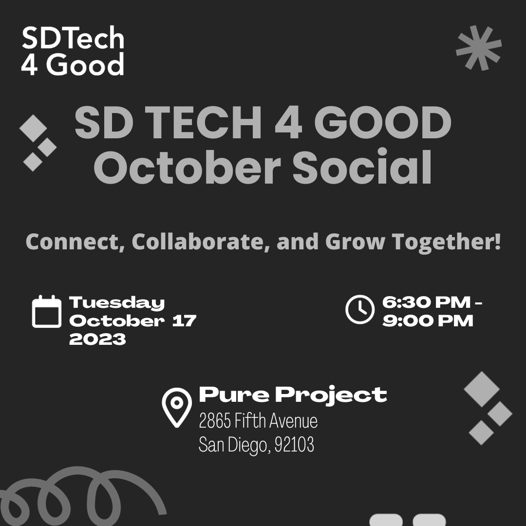 San Diego Tech 4 Good: October Social