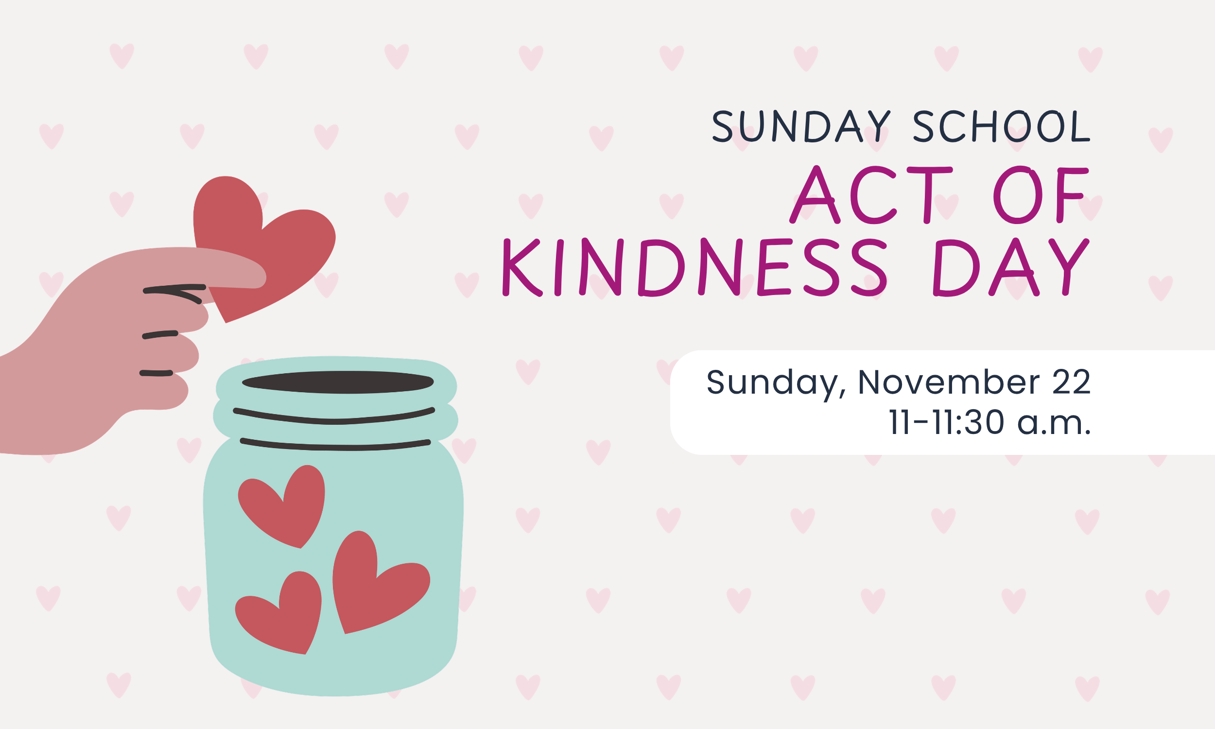 Sunday School Act of Kindness Day
