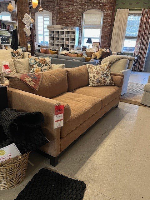 Cosmo Sofa
Upholstered in Rye Spice by John Derian
84" W x 36"D x 28"H
$7609
ON SALE $3805.99
