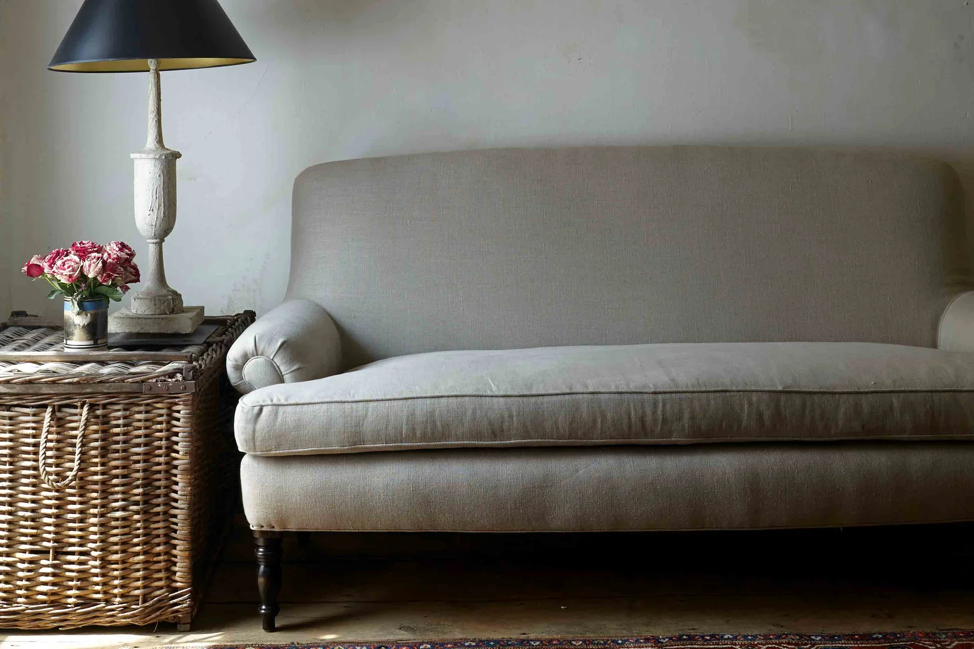 Overall: 78"w 42"d 33"h

Sitting Space: 68"w x 23"d

Seat Height: 20"h

Arm Height: 23"h

Weight: 160 lbs