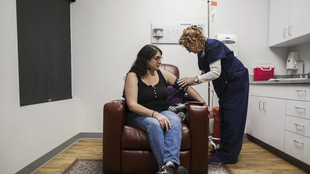 A clinical treatment room representing ketamine-assisted psychotherapy offered at integrative mental health clinics in Noe Valley San Francisco