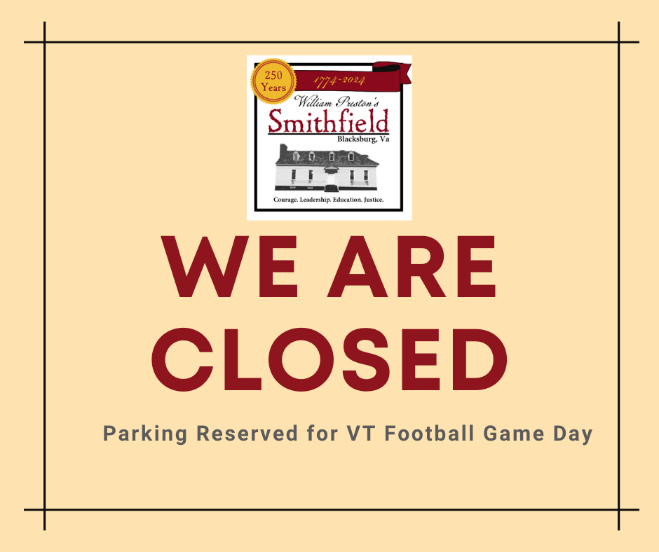 Closed – Parking Reserved for VT Football Game Day
