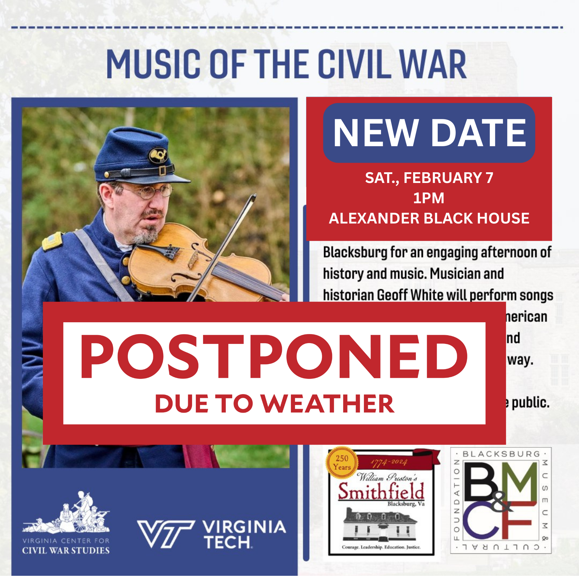 Music of the Civil War (Presented by Geoff Whtie)