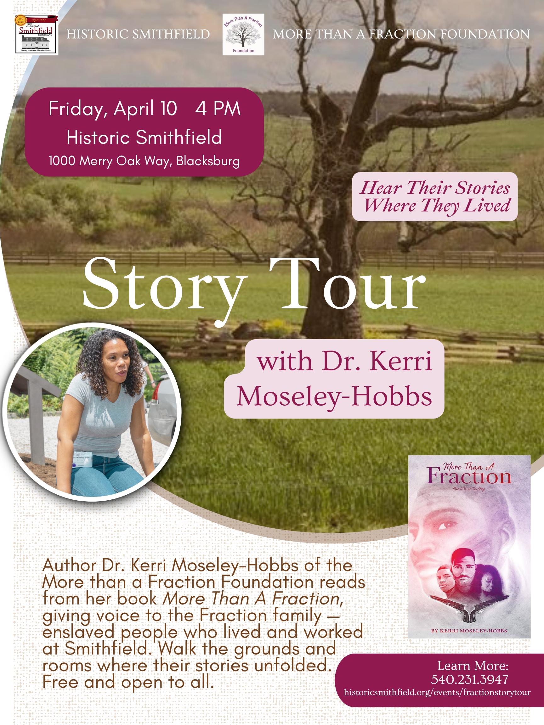 Story Tour  with Dr. Kerri Moseley-Hobbs, author of "More than a Fraction"
