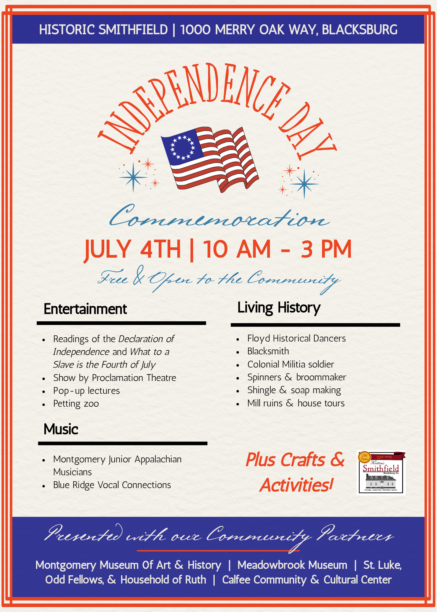 250th Independence Day Commemoration