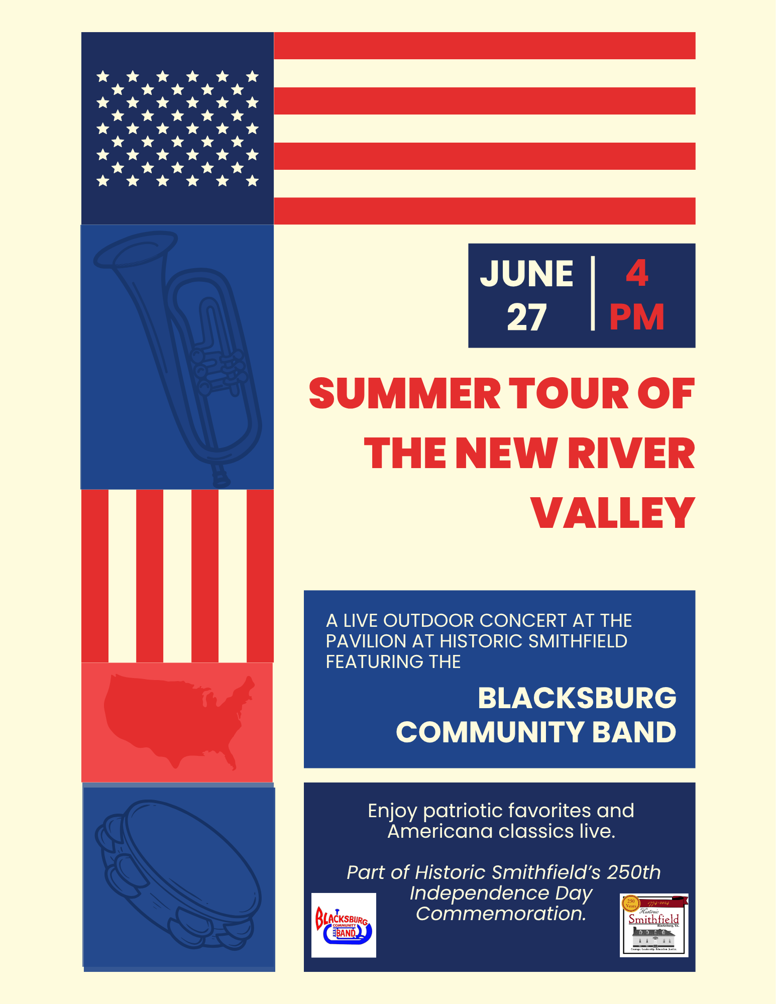 Blacksburg Community Band Independence Concert 
