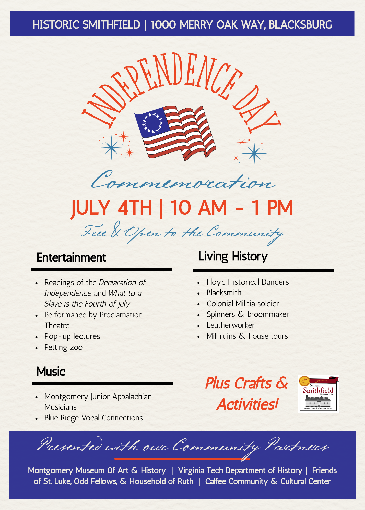 250th Independence Day Commemoration