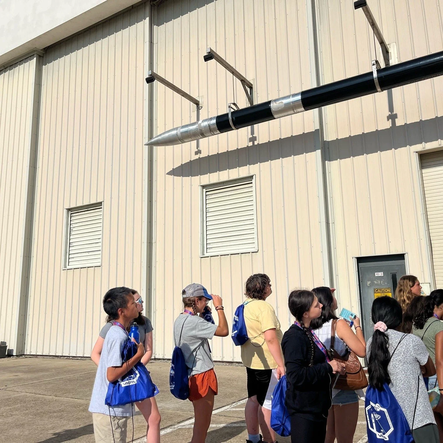 Monday was our first full day of advanced aerospace camp! The morning featured a tour of @nasawallops Sounding Rocket Fabrication and Testing facility. This tour stop really showcased the exciting and challenging work being done here at Wallops.
In