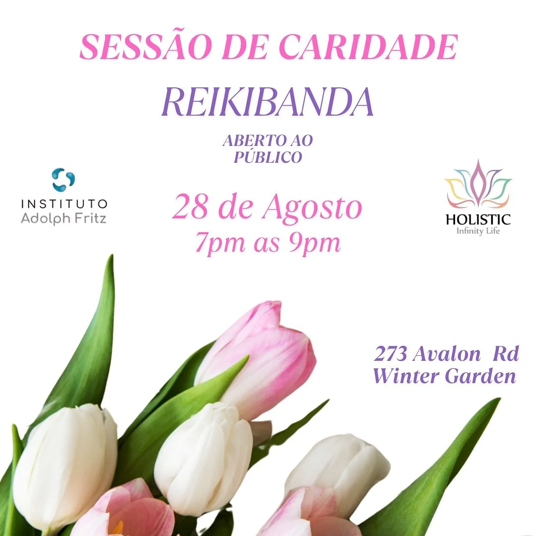 28 de Agosto abriremos nossas portas para nossa sess&atilde;o de caridade -  Reikibanda ✨🙏 

A sess&atilde;o de Reikibanda envolve a pr&aacute;tica do Reiki de cura energ&eacute;tica japonesa &amp; a pr&aacute;tica de Terapias Multidimensionais que 