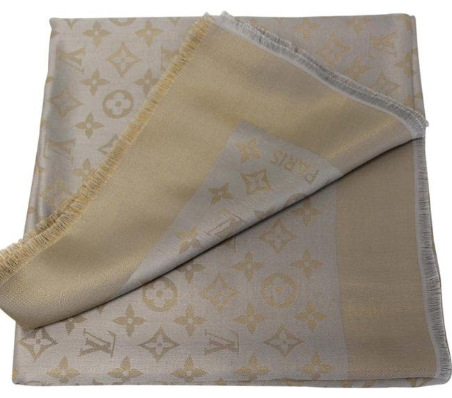 Louis Vuitton shine monogram shawl Cream and gold pre-owned by Erika  Alvarez. — Erika Alvarez