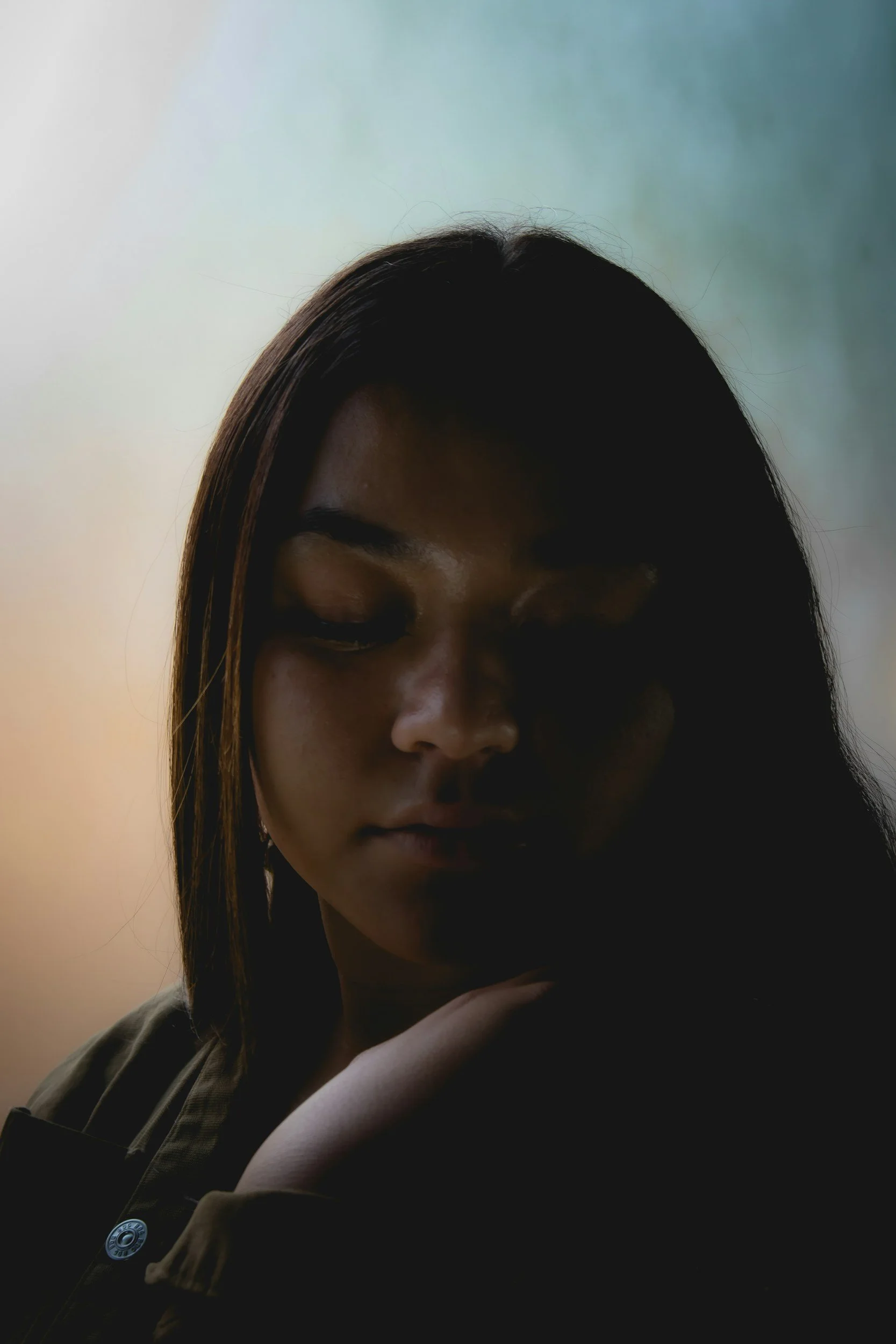 a woman who is relaxed