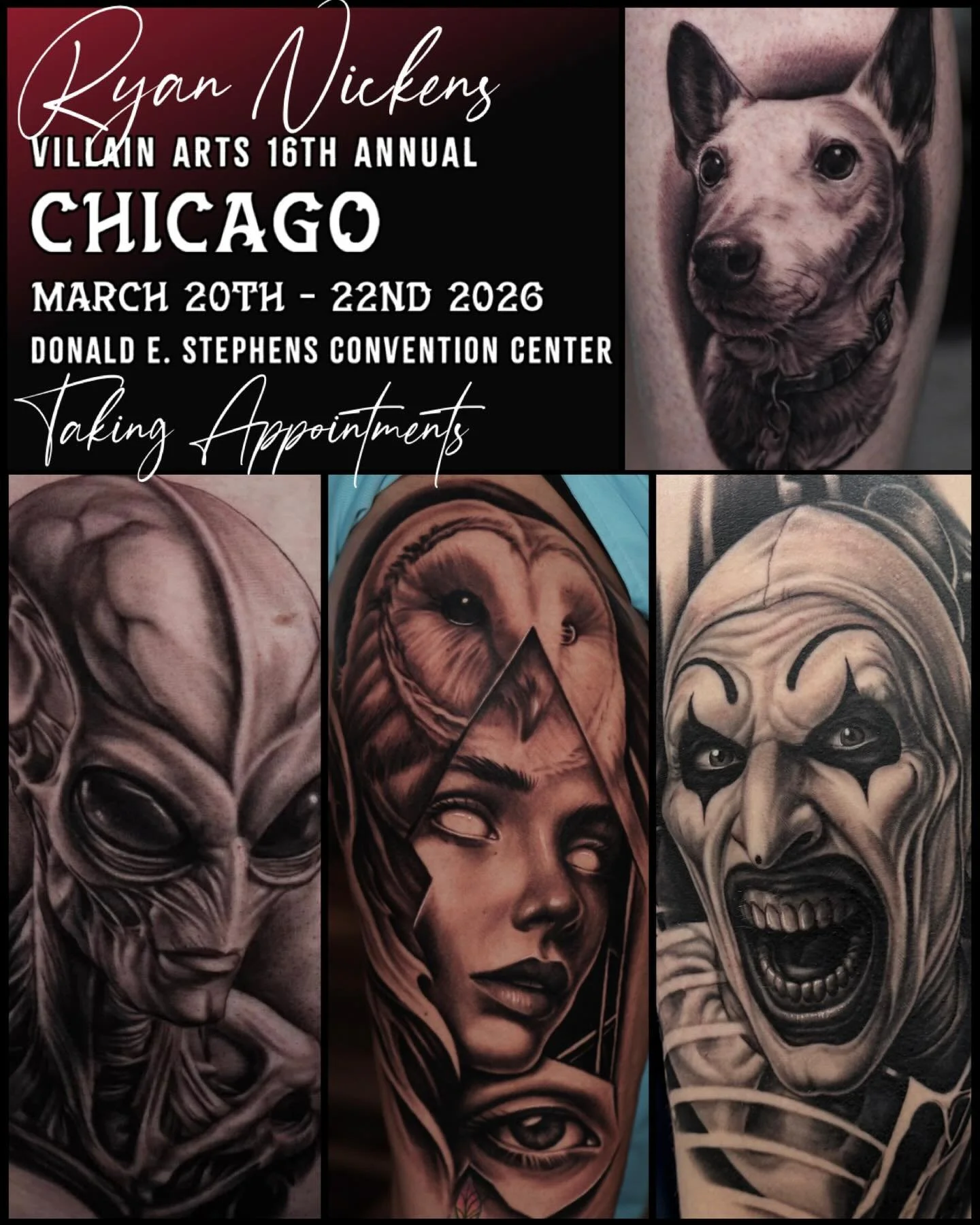 Have some time left in #chicago this weekend. Message me for a spot @chicagotattooartsfestival