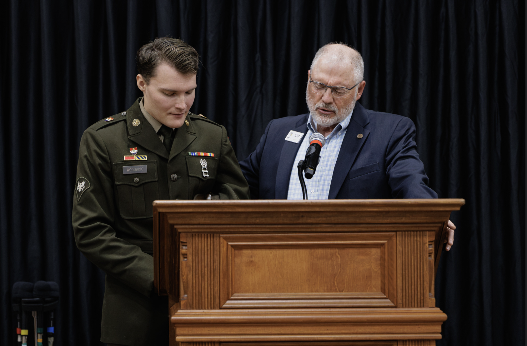 Geneva college hosts send-off ceremony