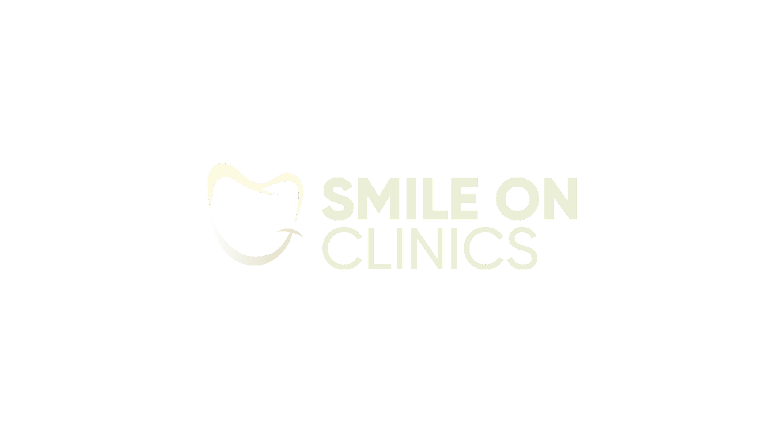 Logo of Smile On Clinics featuring a stylized tooth with a curved line indicating a smile, accompanied by the text 'Smile On Clinics' on a black background.