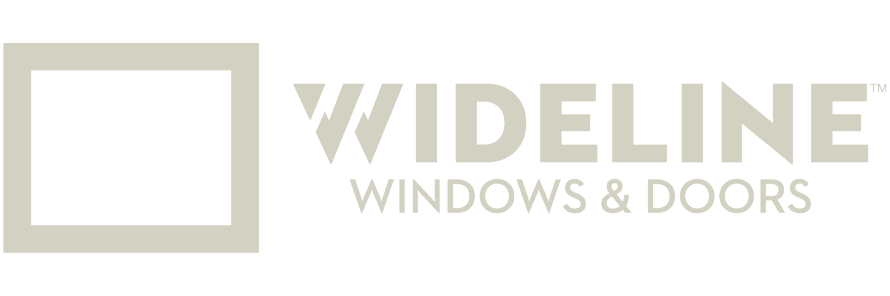 Logo for Wideline Windows & Doors featuring a square icon and text