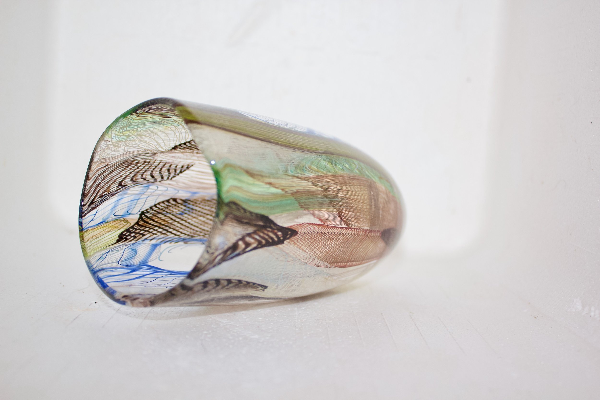 Kemarre Martiniello Feather basket hb glass 2025 phot Kemarre Martiniello.jpeg