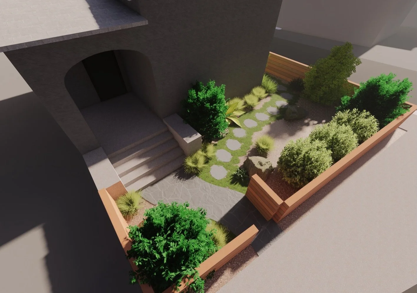 3D Design Rendering for a little front garden.
.
.
.
#landscapedesigner #gardendesign #garden #landscapearchitecture #frontgarden