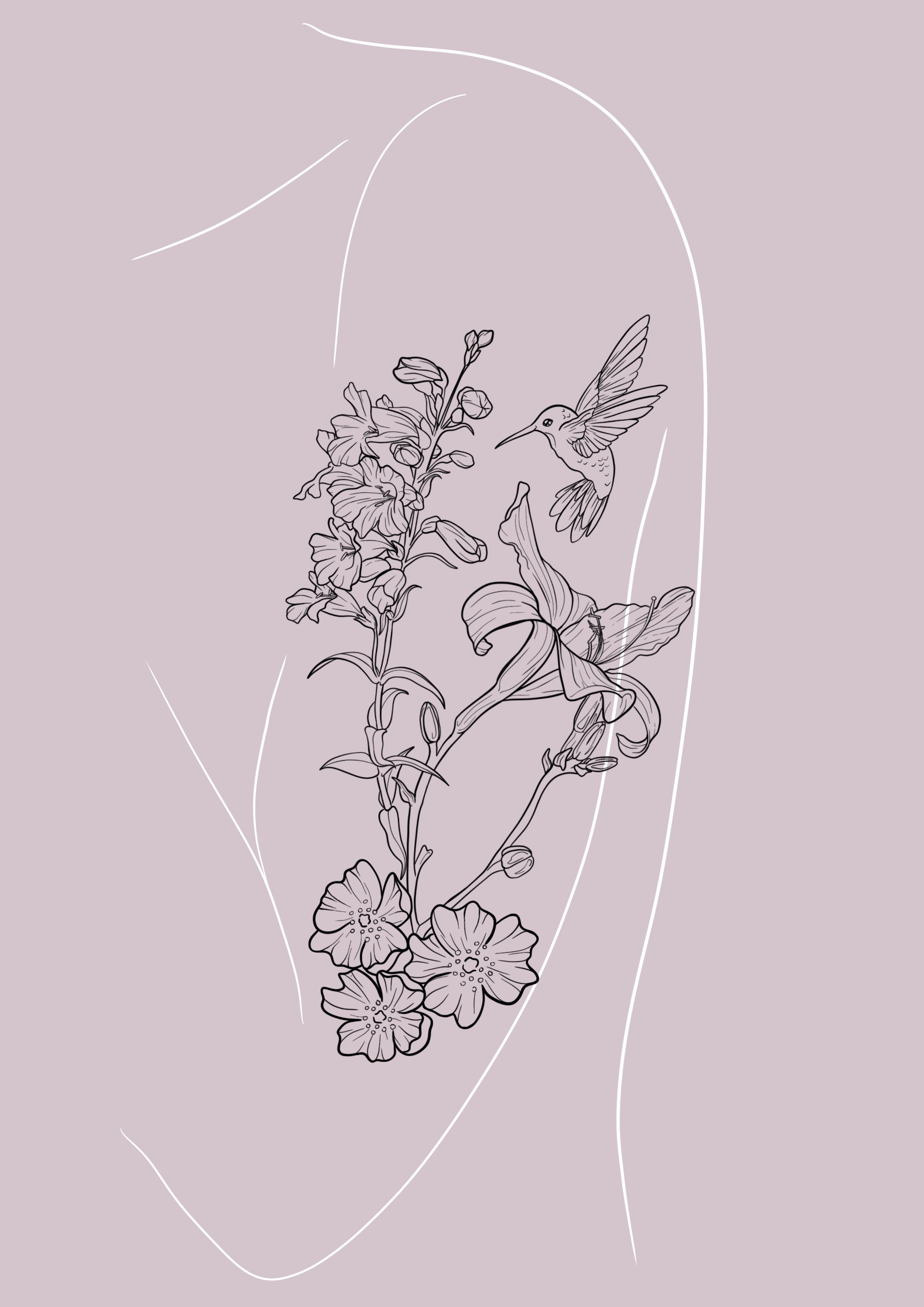 Hummingbird Floral