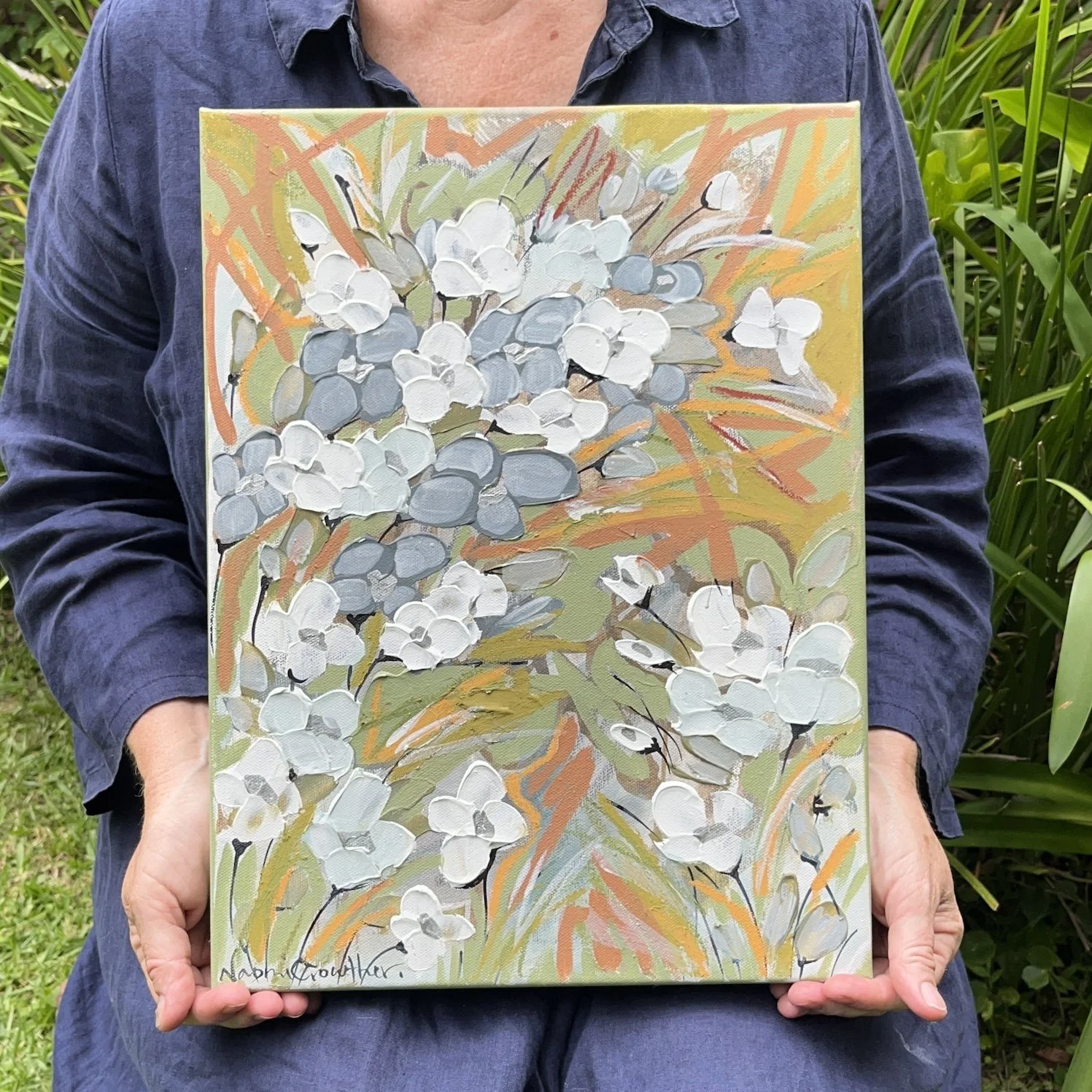 Stained Glass Poppies I