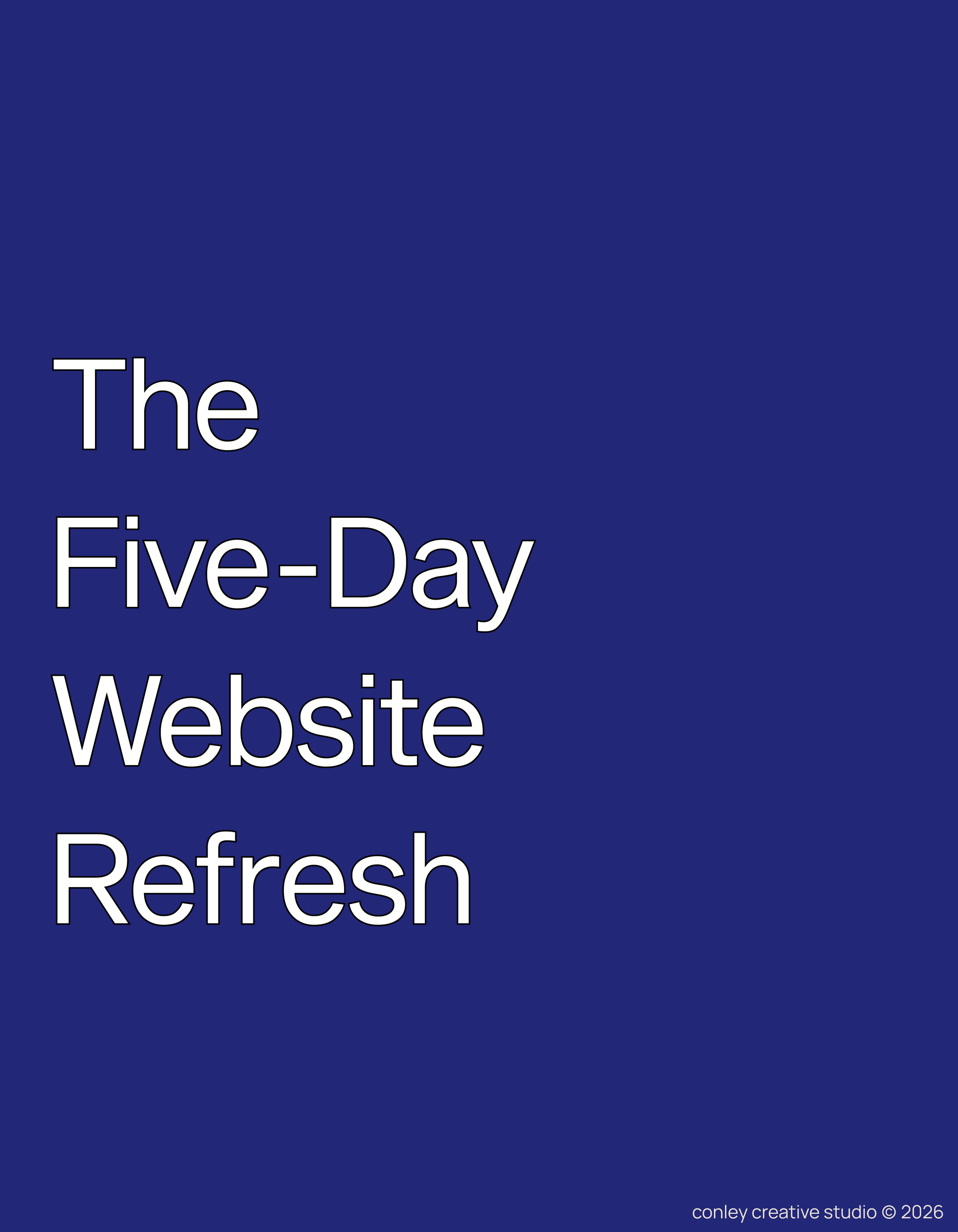 Do It Yourself | Website Refresh Guide ~ Digital Download