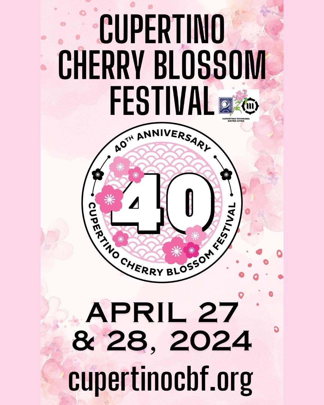🌸 Cupertino Cherry Blossom Festival 🌸
This weekend!
New Menu Item!! 🍒🌰🥐🟫 (Reveal coming soon!)
🌸 Cupertino Cherry Blossom Festival @cupertino_cbf
🗓️ Sat &amp; Sun, April. 27-28 | 10am-5:30pm
📍Cupertino Memorial Park
21121 Stevens Creek Blvd,