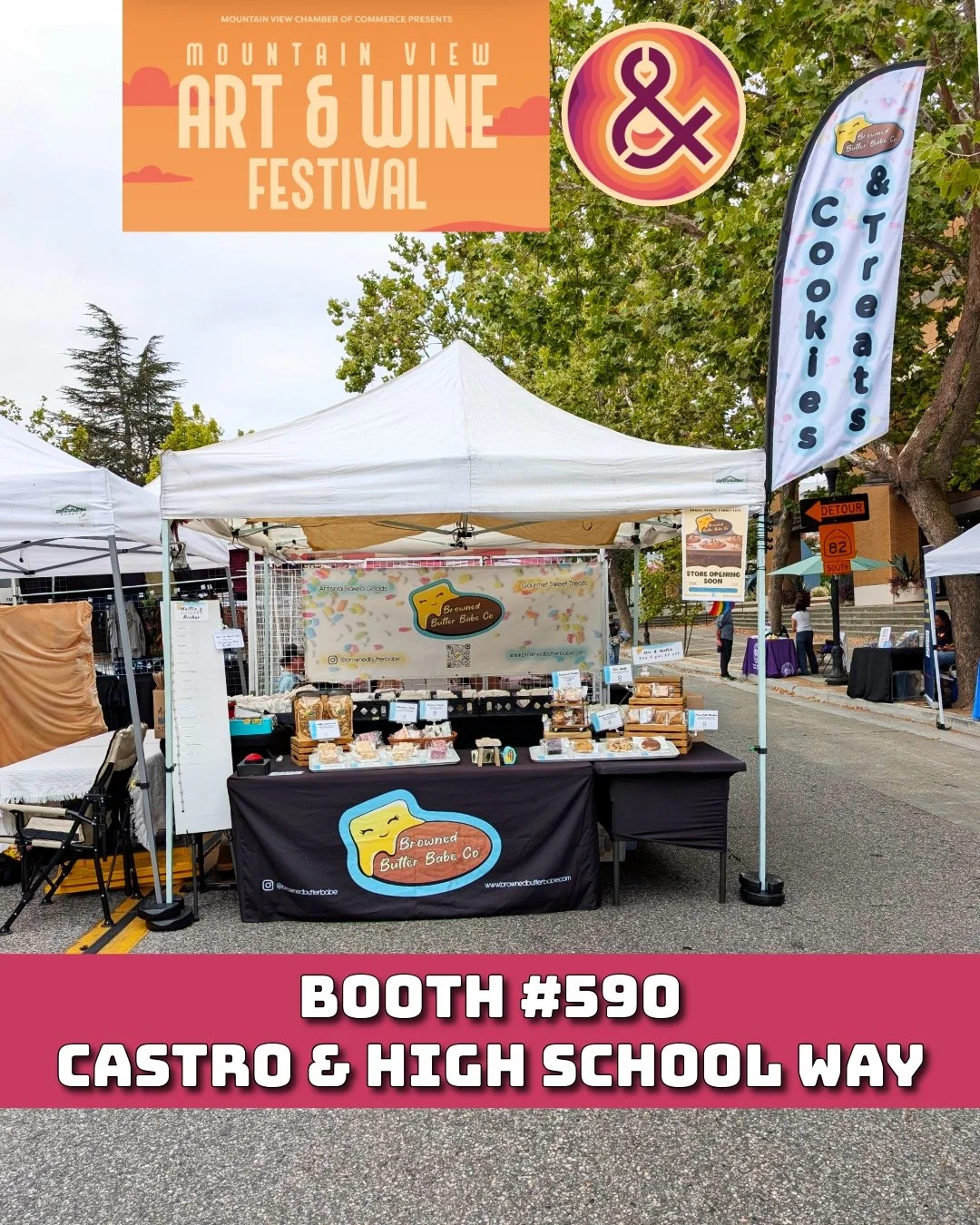 🎨🍷 Mountain View Art &amp; Wine 🍷🎨
Today's the day! Come out and enjoy wonderful weather, support local businesses &amp; have fun with the whole family!
We're located closer towards the El Camino end of the festival at Castro &amp; High School Wa