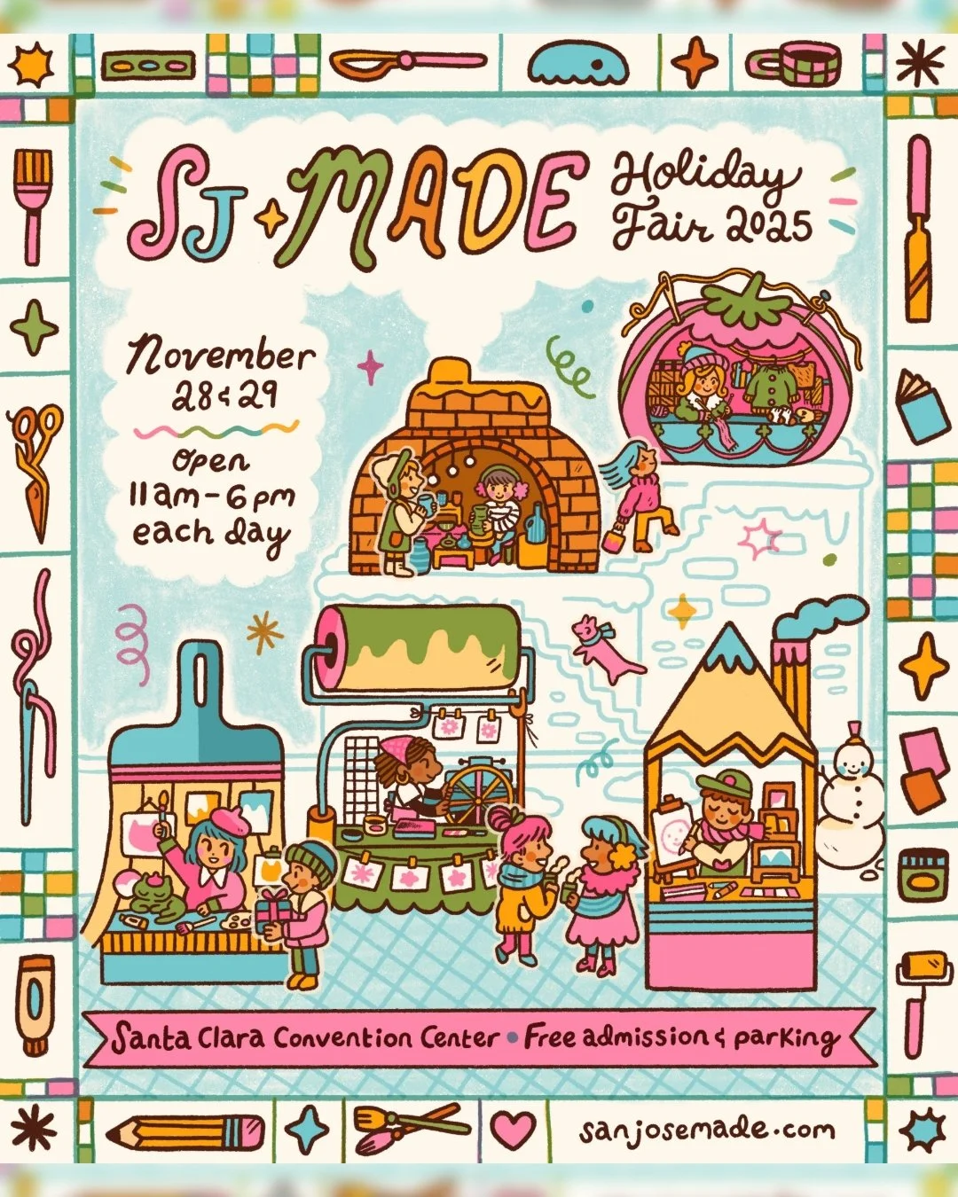 🎄 Holiday Fair 2025 🎄
Come out and support local &amp; small business at the @santaclaraconventioncenter
🍪 Sandwich cookies w/ Browned Butter Vanilla Buttercream are BACK!
🏬 We're hearing up for our store opening and all of your support will help