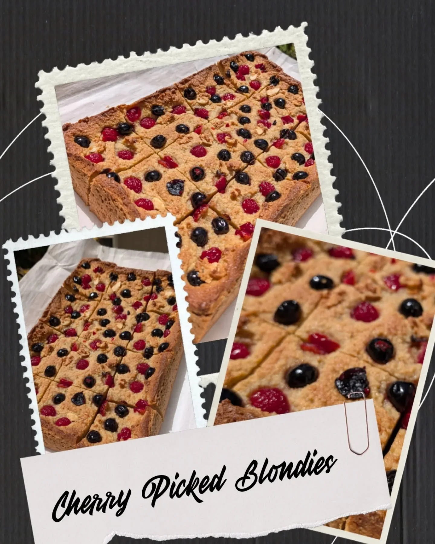 🌸 Cherry Picked Blondies are BACK! 🌸
Inspired by almond croissants, these blondies have an almond, brown sugar cookie base topped with frangipane (that delicious almondy filling) and a mix of Luxardo and Maraschino cherries. 
Come and get them at t