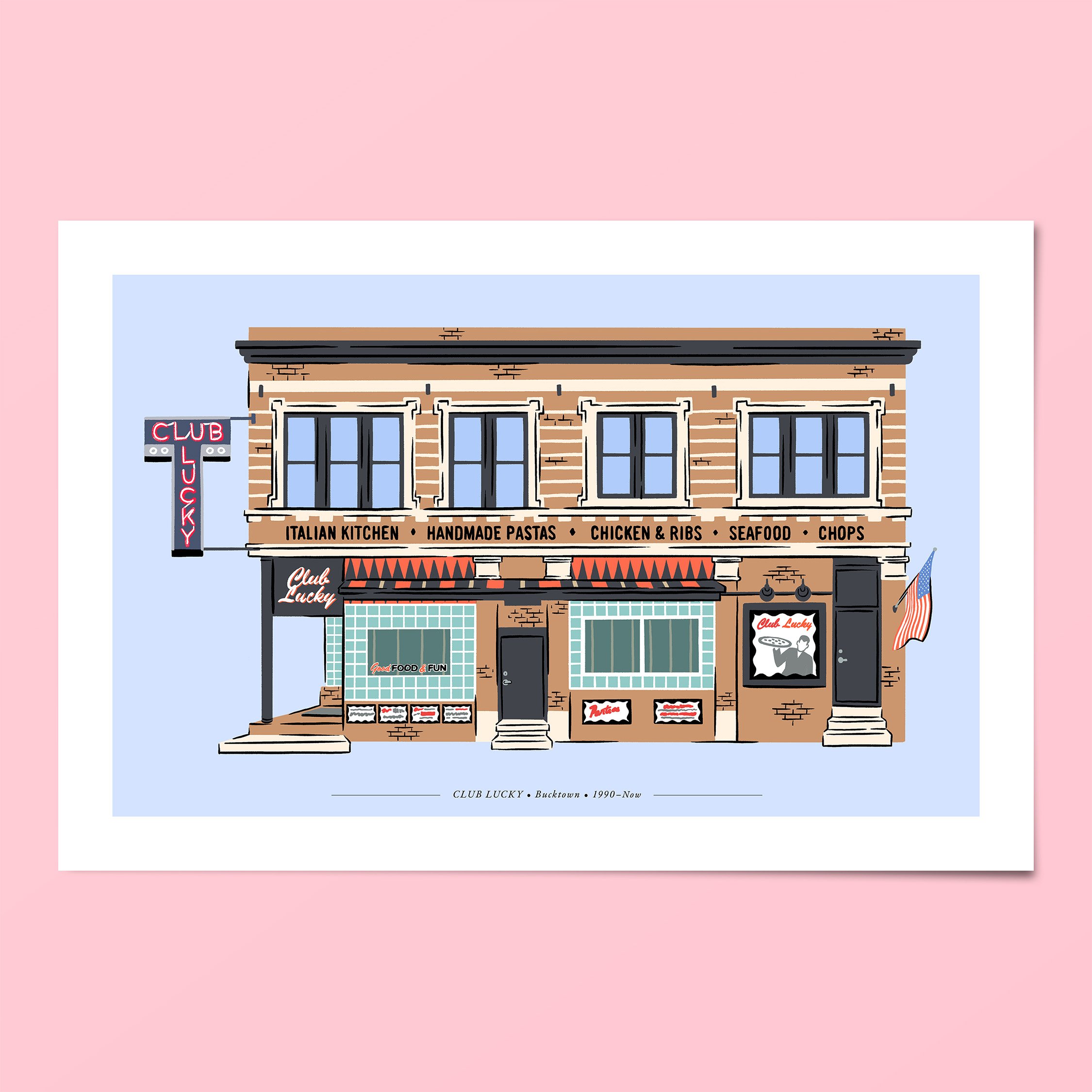 Club Lucky print