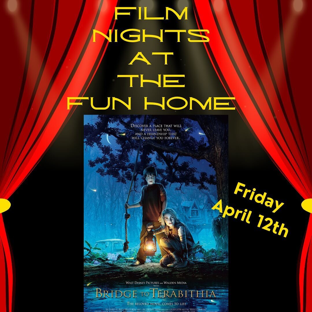 Join the Life Rites team for our next film night: &lsquo;Bridge to Terabithia&rsquo;, on Friday April 12th, 6:30pm arrival for 7pm screening.

&lsquo;Bridge to Terabithia&rsquo; follows two adolescent children, Jesse and Lesley, as they build a frien