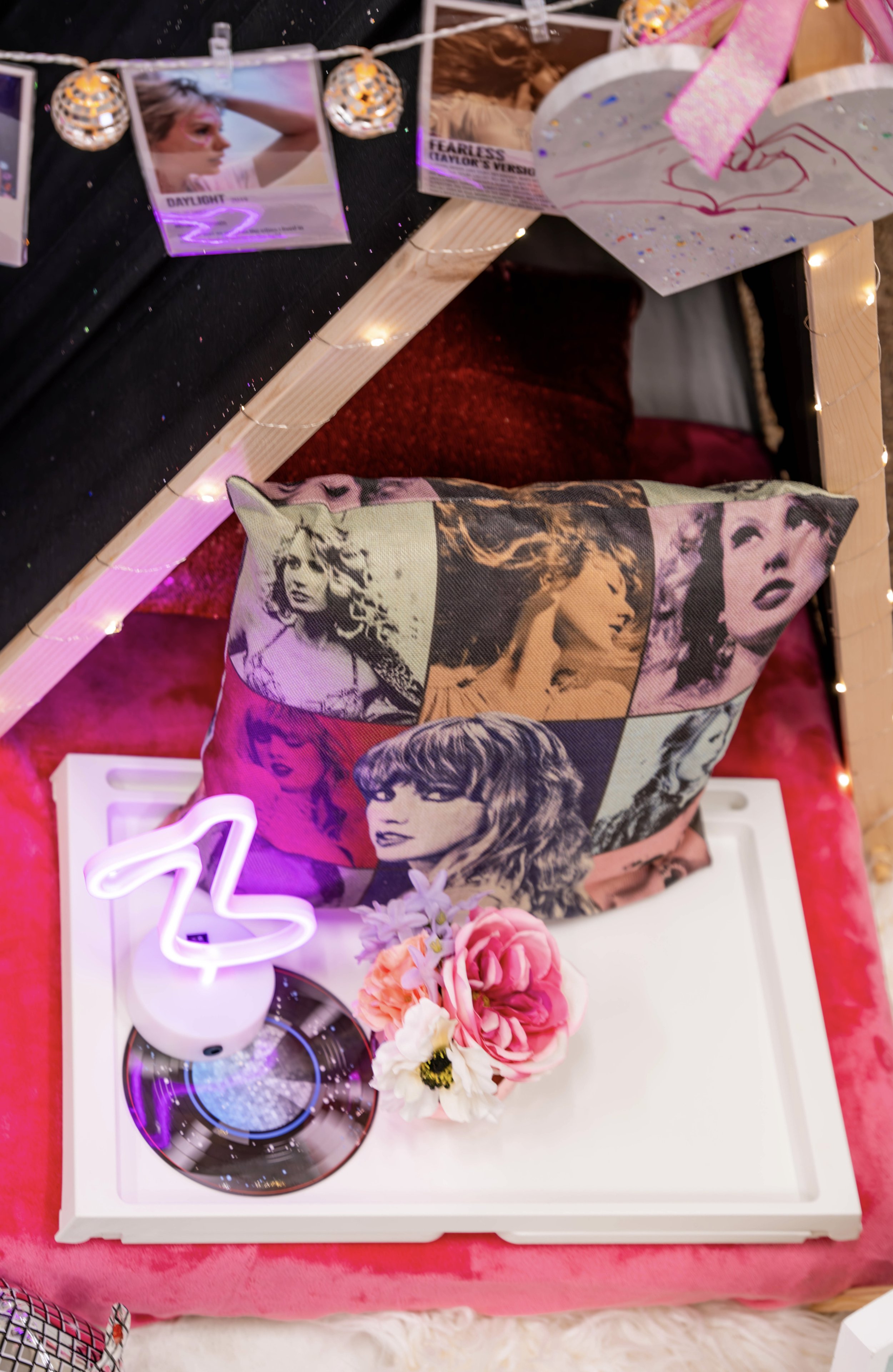 taylor swift eras tour theme sleepover party tents