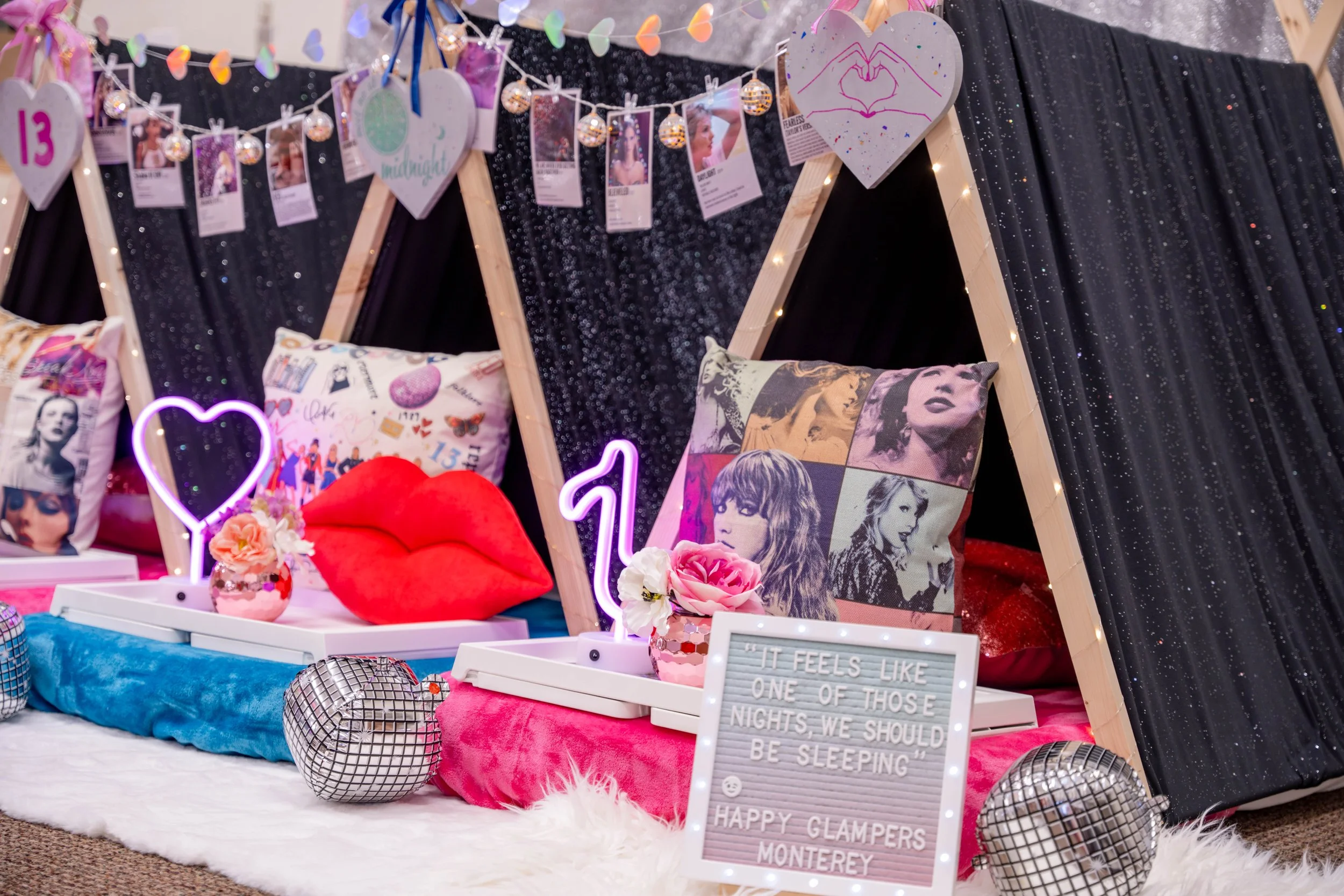 taylor swift eras tour sleepover party tents
