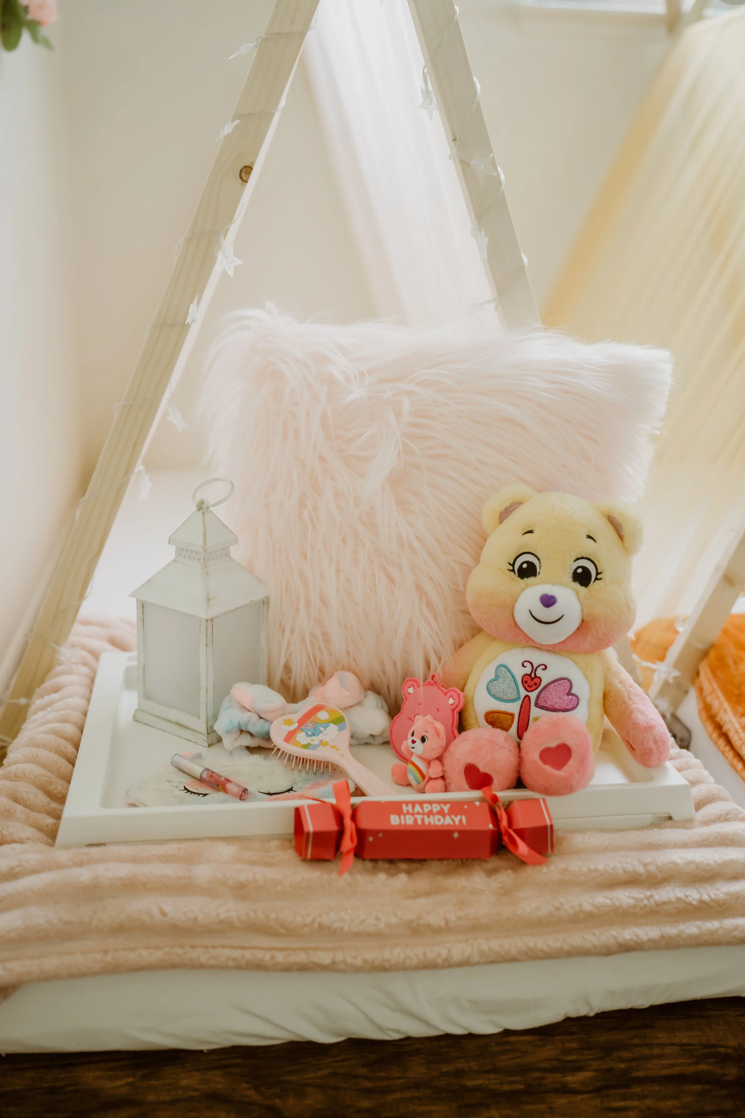 Care Bears sleepover party