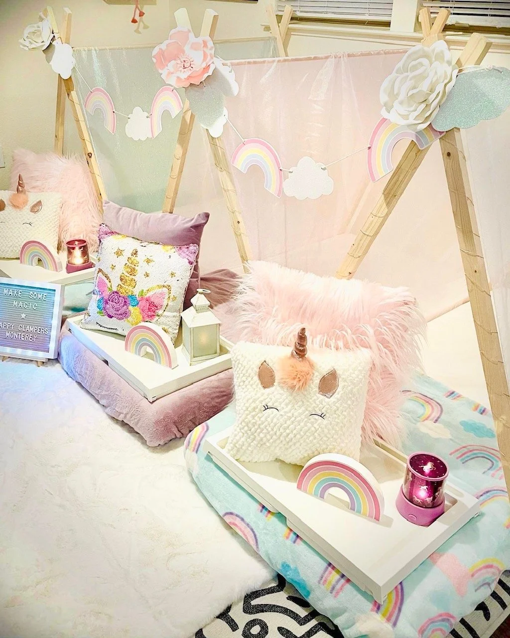 pastel unicorn theme