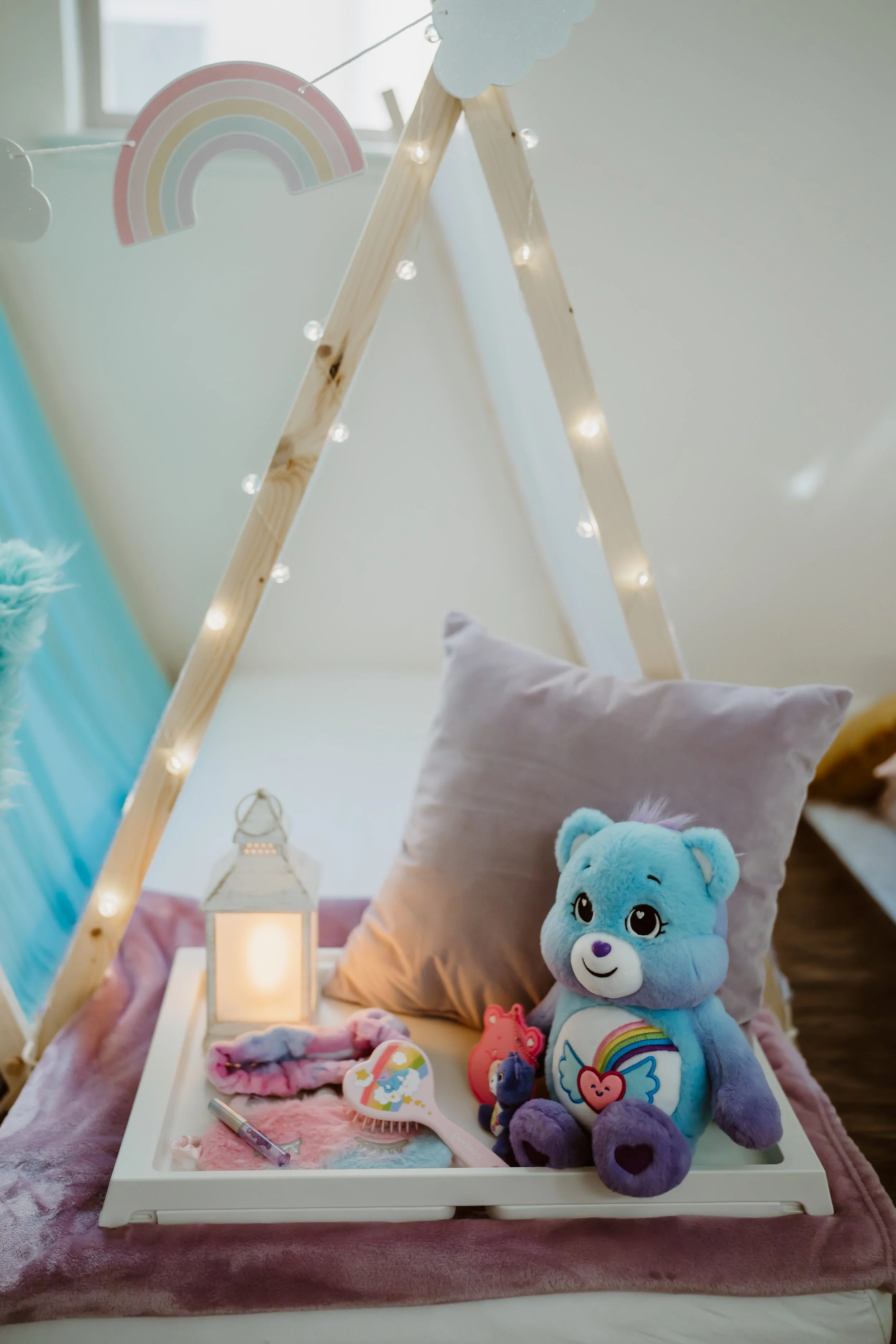 care bears sleepover party