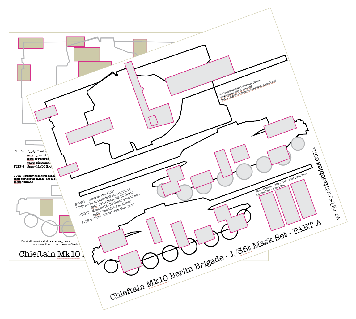 Chieftain Berlin Brigade Mask Set - 1/35